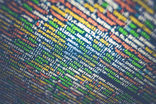 Colorful lines of computer code